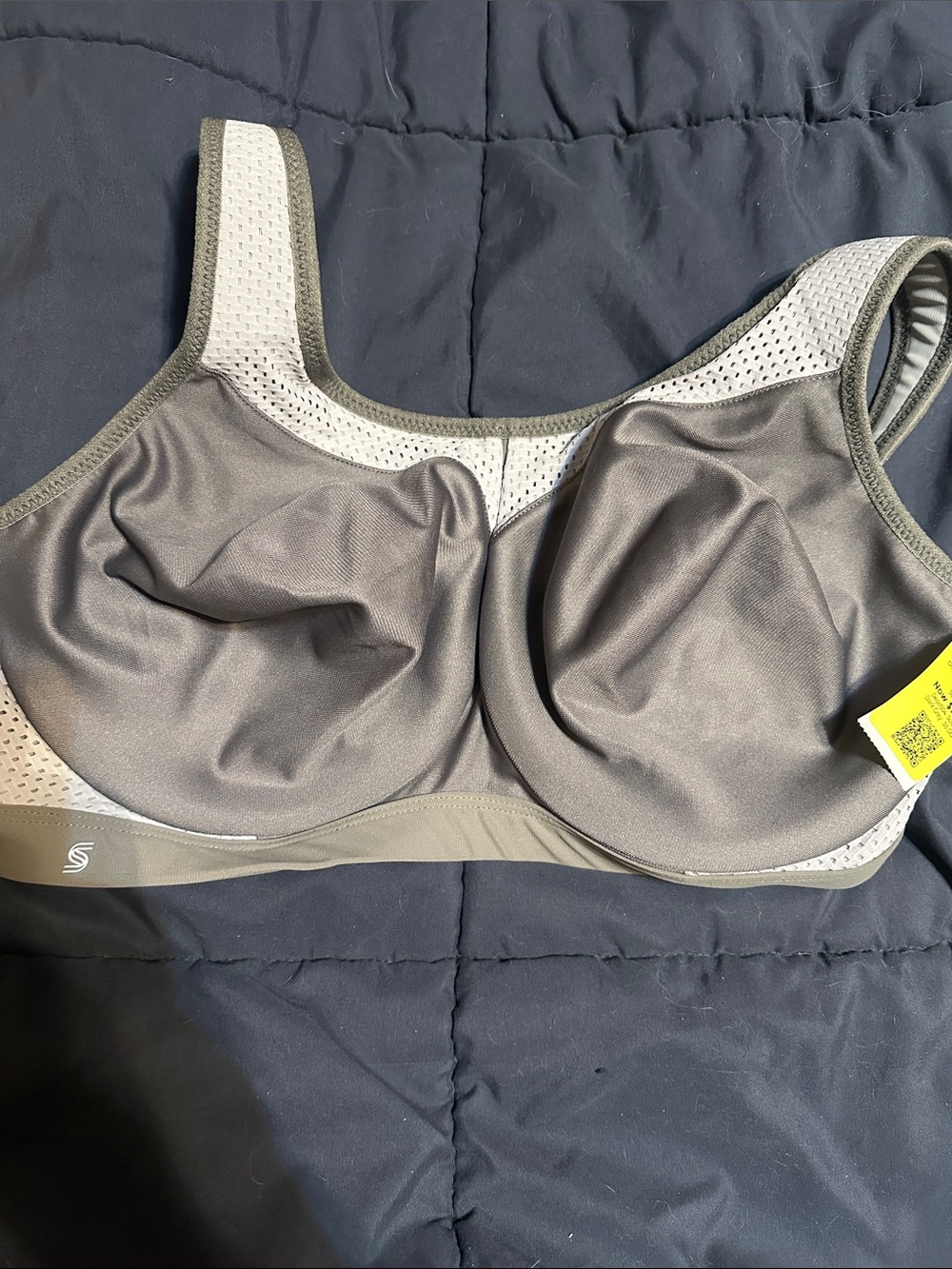 Glamorise Gray High-Support Sports Bra